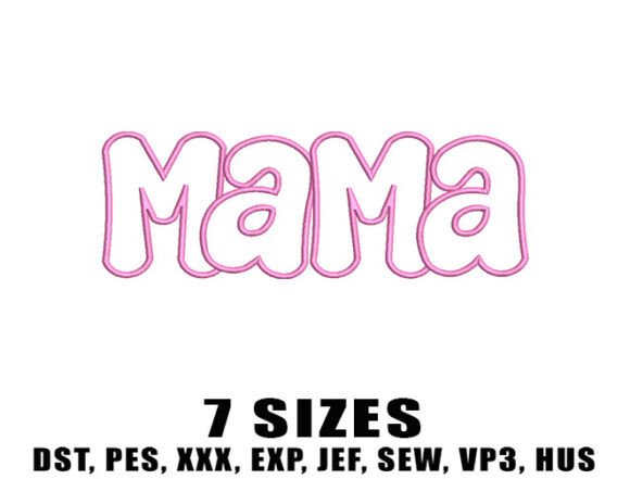 Download Vintage Mama Embroidery Design - Design Collection