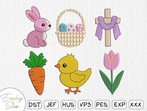 Download Easter &amp; Spring Embroidery Design Set - Design Collection