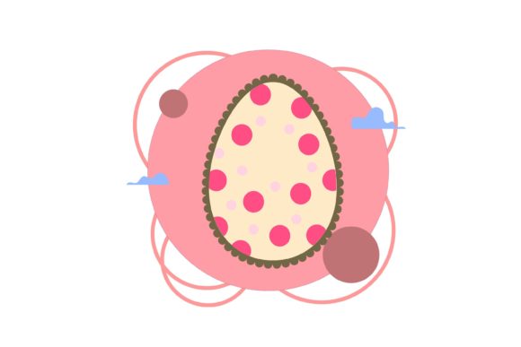 Download Easter Egg Scalloped Edge Design Style - Design Collection
