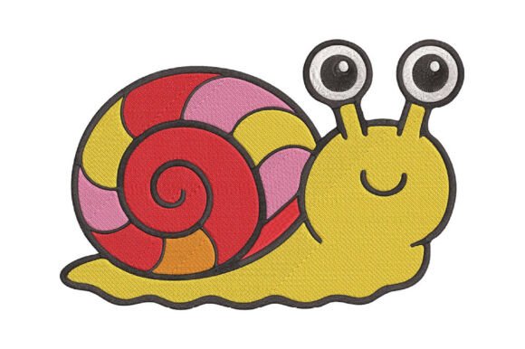 Download Cute Snail Embroidery Design - Design Collection