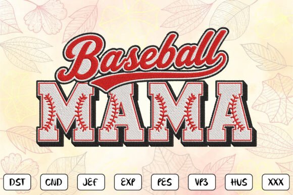 Download Baseball Mama Embroidery Design - Design Collection