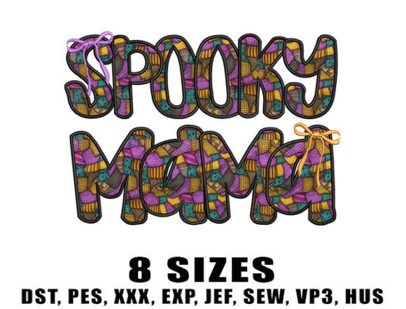 Download Spooky Mama Embroidery Design - Design Collection