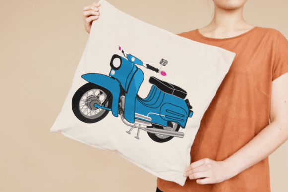 Download Vespa Digital Embroidery Design - Design Collection