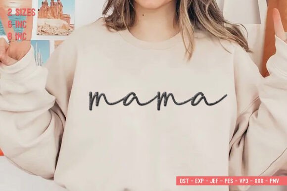 Download Mama Embroidery Design File - Design Collection