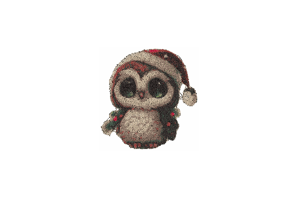 Download Christmas Owl Machine Embroidery Design - Design Collection