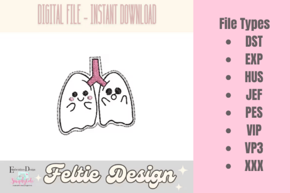Download Lung ITH Feltie Design - Design Collection