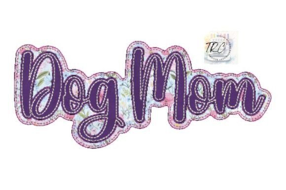 Download Dog Mom Bean Applique Design - Design Collection