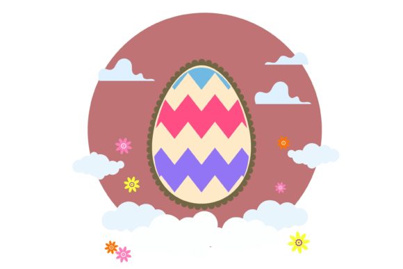 Download Easter Egg Scalloped Edge Beauty Design - Design Collection
