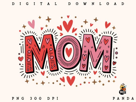 Download Brushstroke Mom, Hand Drawn Mom Design - Design Collection