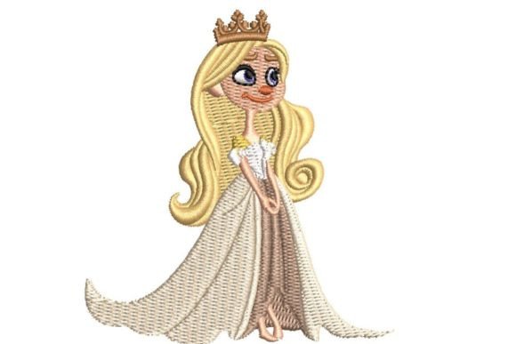 Download Cartoon Princess Embroidery Design #4 - Design Collection
