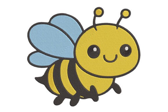Download Cute Bee Embroidery Design - Design Collection