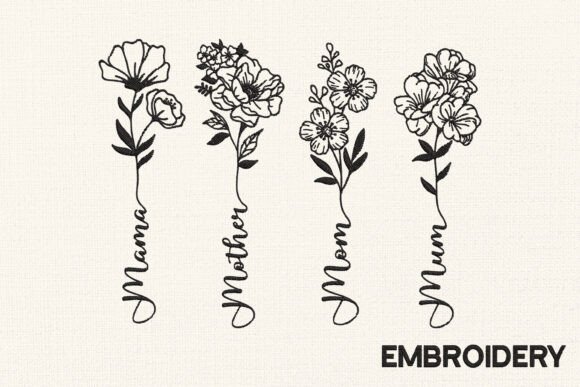 Download Mother's Day Floral Embroidery Designs - Design Collection
